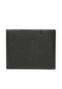 Calvin Klein Jeans Duży Portfel Męski Monogram Soft Bifold+Card Aop K50K510438 Czarny. Kolor: czarny. Materiał: skóra