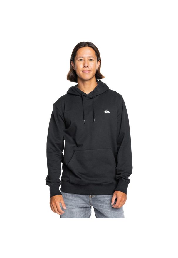 Quiksilver - Bluza z kapturem dla Mężczyzn BASIC Czarny. Typ kołnierza: kaptur. Kolor: brązowy, zielony, wielokolorowy. Materiał: materiał, poliester, bawełna