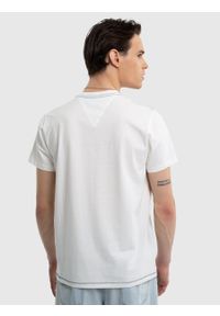 Big-Star - Koszulka męska bawełniana z nadrukiem biała Fabio 100. Okazja: na co dzień. Kolor: biały. Materiał: bawełna. Wzór: nadruk. Styl: casual, sportowy, klasyczny