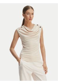 Rinascimento Bluzka CFC0128663003 Beżowy Regular Fit. Kolor: beżowy. Materiał: syntetyk #1