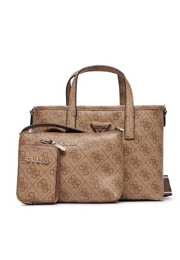 Guess Torebka Latona (SG) Mini-Bags HWSG92 11750 Beżowy. Kolor: beżowy. Materiał: skórzane