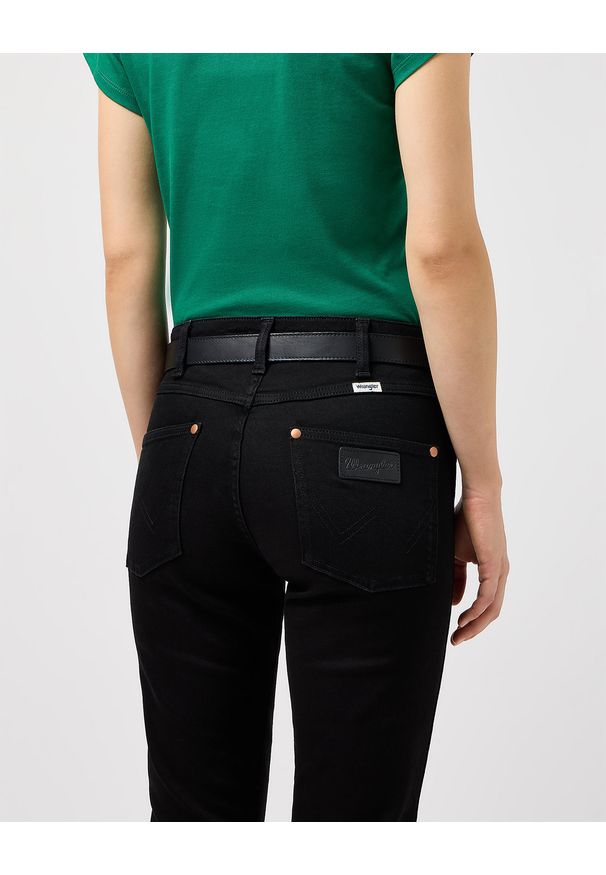 Wrangler - WRANGLER DAMSKI PASEK WRANGLER WESTERN BELT BLACK 112358073