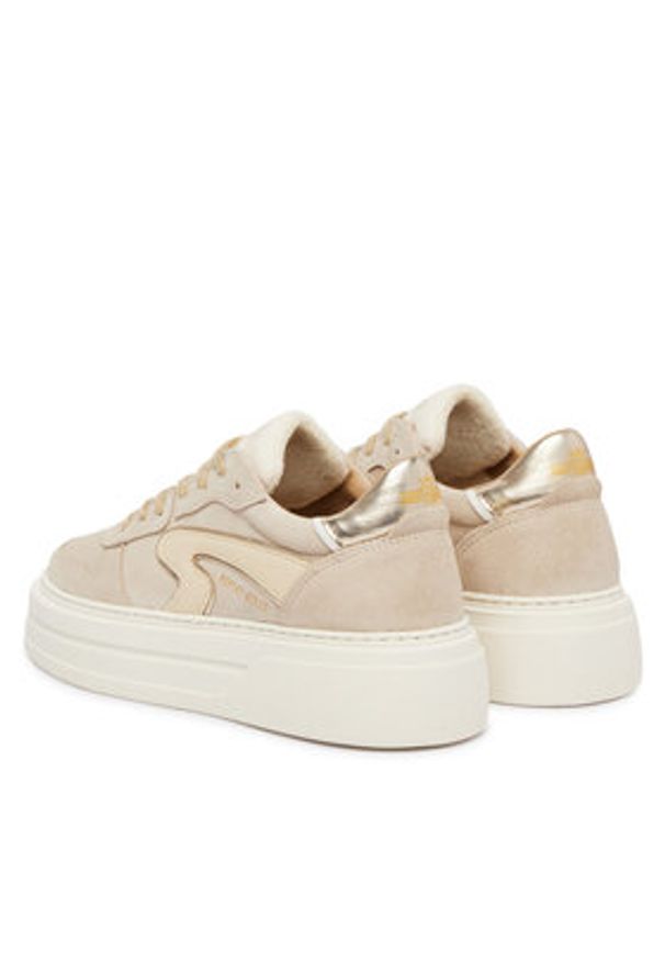 Replay - REPLAY Sneakersy GWZ8A .000.C0004L Beżowy. Kolor: beżowy. Materiał: skóra, zamsz