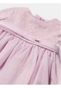 Mayoral Sukienka elegancka 2.855 Różowy Regular Fit. Kolor: różowy. Materiał: syntetyk. Styl: elegancki #2