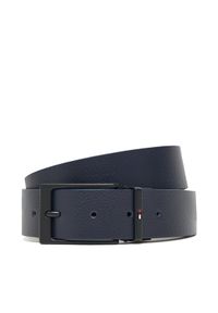 TOMMY HILFIGER - Tommy Hilfiger Pasek Męski AM0AM13821 Granatowy. Kolor: niebieski. Materiał: skóra #1