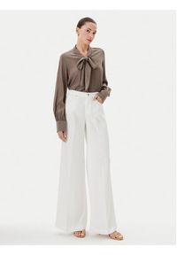 ViCOLO Jeansy DD5043 Biały Wide Leg. Kolor: biały