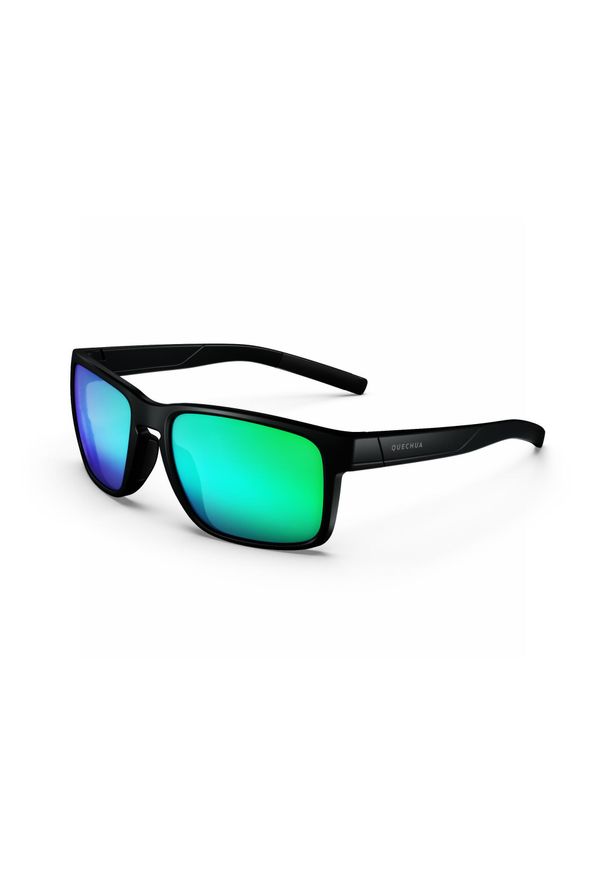 quechua - Okulary przeciwsłoneczne - MH530 - kategoria 3 - dla dorosłych. Kolor: czarny. Materiał: materiał