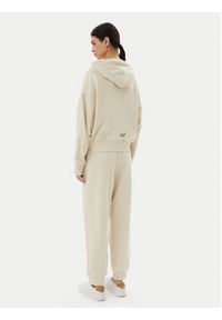 EA7 Emporio Armani Dres 7W000110 AF12473 U1079 Beżowy Loose Fit. Kolor: beżowy. Materiał: bawełna #5
