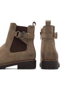 Clara Barson Botki LELAINA WS6207-07 Beżowy. Kolor: beżowy. Materiał: materiał #2