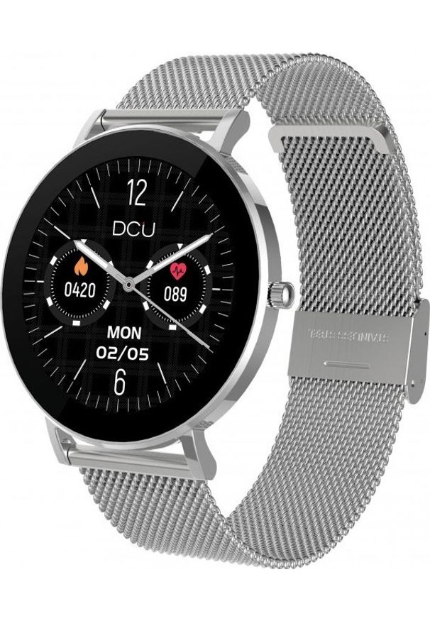 dcu tecnologic - Smartwatch DCU Tecnologic Boulevard Srebrny (S0453623). Rodzaj zegarka: smartwatch. Kolor: srebrny