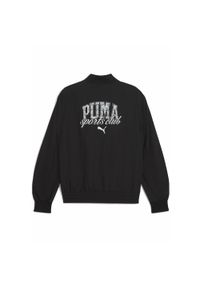 Puma - Męska kurtka bomber PUMA Class PUMA Black. Kolor: czarny. Materiał: guma. Wzór: napisy, nadruk. Styl: sportowy, elegancki