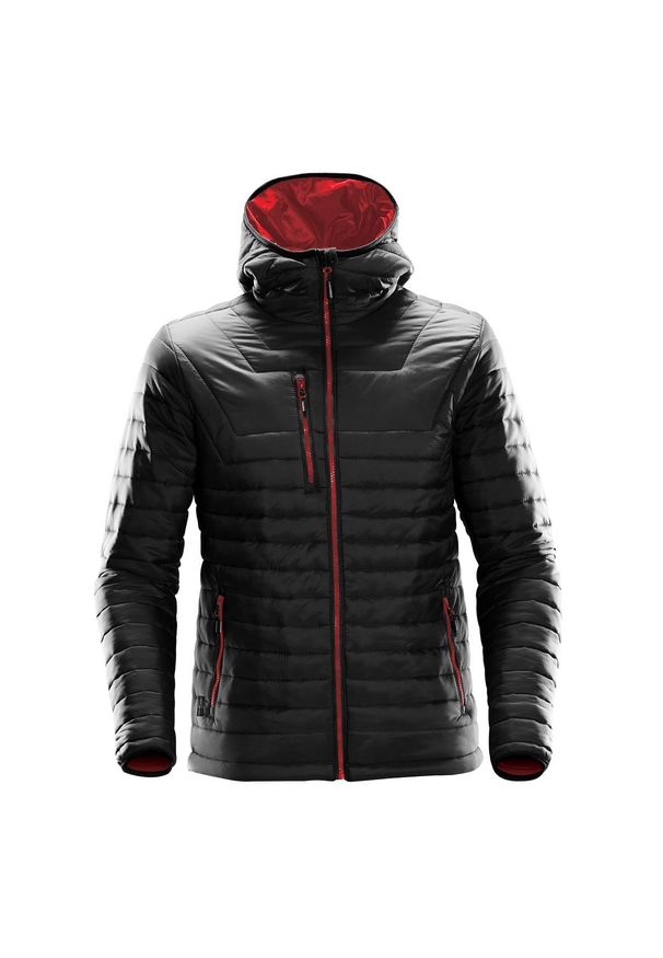 STORMTECH - Męska Kurtka Termiczna Gravity. Kolor: czerwony, wielokolorowy, czarny. Materiał: puch. Sport: turystyka piesza