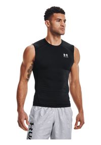 Under Armour Koszulka techniczna HeatGear® 1361522 Czarny Slim Fit. Kolor: czarny. Materiał: syntetyk #1