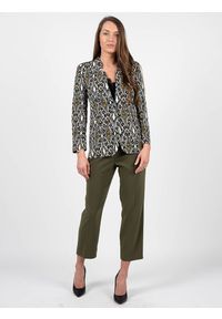 Patrizia Pepe Spodnie | 8P0353 A6F5 | Kobieta | Khaki, Zielony. Okazja: na co dzień. Kolor: zielony, brązowy, wielokolorowy. Materiał: poliester, elastan. Styl: casual #1