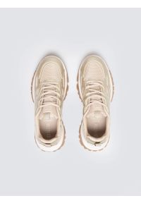 Big-Star - Sneakersy damskie beżowo-złote SS274014 802. Okazja: na co dzień. Nosek buta: okrągły. Kolor: brązowy. Materiał: syntetyk, materiał #3