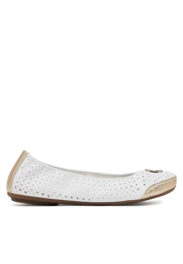 Baleriny Rieker. Kolor: biały