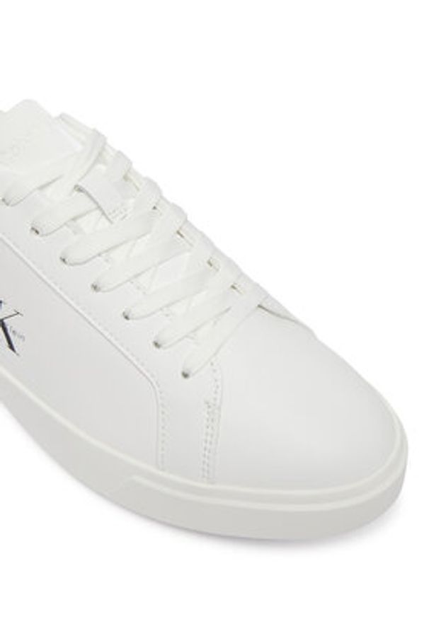 Calvin Klein Sneakersy Low Pro Cups Lth Ml HW0HW03146 Biały. Kolor: biały. Materiał: skóra
