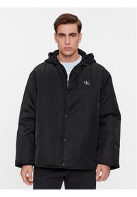 Calvin Klein Jeans Kurtka przejściowa Skater Hooded Jacket J30J325290 Czarny Regular Fit. Kolor: czarny. Materiał: syntetyk #1