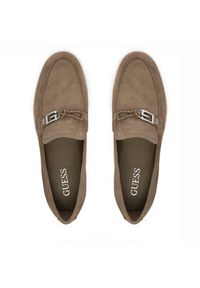Guess Mokasyny FMJHEA SUE14 Khaki. Kolor: brązowy. Materiał: skóra, zamsz #6