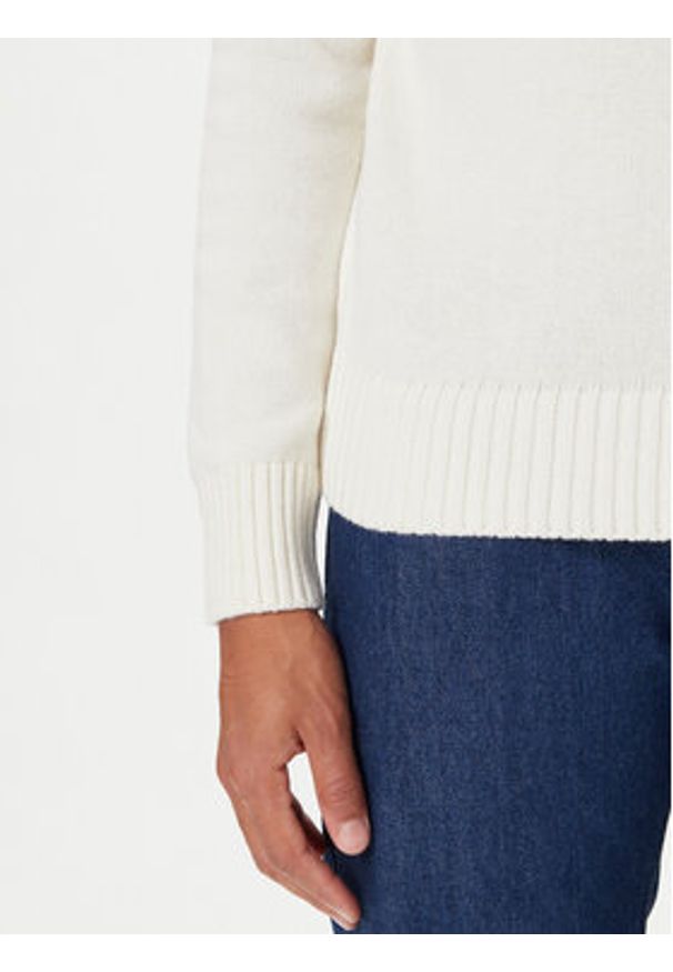 Guess Jeans Golf M5BR58 Z0561 Écru Regular Fit. Typ kołnierza: golf. Materiał: bawełna