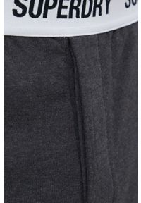 Superdry Szorty piżamowe męskie kolor szary melanżowa. Kolor: szary. Materiał: bawełna, dzianina. Wzór: melanż #4