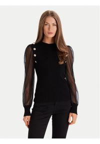 Morgan Bluzka 252-MALIA Czarny Regular Fit. Kolor: czarny. Materiał: wiskoza #1