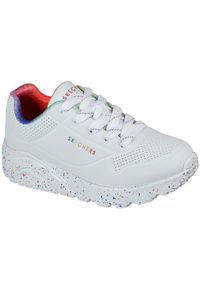 skechers - Buty sportowe dla dzieci Skechers Uno Lite Rainbow S. Okazja: na co dzień. Kolor: biały. Materiał: guma, materiał, syntetyk