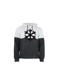 PEAK MOUNTAIN - Bluza z kapturem Peak Mountain Carlo. Typ kołnierza: kaptur. Kolor: biały. Materiał: polar. Sezon: zima. Sport: narciarstwo #1