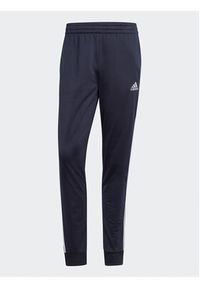 Adidas - adidas Dres Basic 3-Stripes HZ2220 Granatowy Regular Fit. Kolor: niebieski. Materiał: syntetyk #5