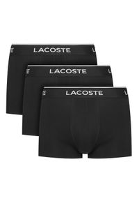 Lacoste Komplet 3 par bokserek 5H3389 Czarny. Kolor: czarny. Materiał: bawełna