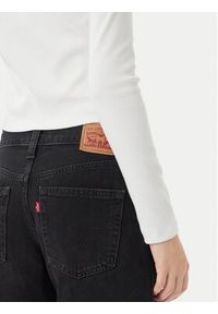 Calvin Klein Jeans Bluzka Monogram LV047A803G Biały Slim Fit. Kolor: biały. Materiał: bawełna #4