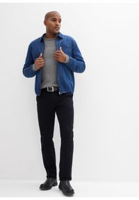 bonprix - Spodnie chino Regular Fit Straight, z czystej bawełny. Kolor: czarny. Materiał: bawełna. Wzór: gładki. Styl: klasyczny #3