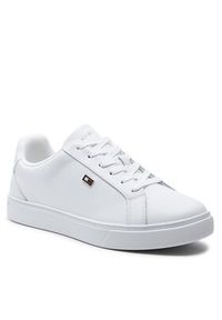 TOMMY HILFIGER - Tommy Hilfiger Sneakersy Flag Court Sneaker FW0FW08072 Biały. Kolor: biały #4