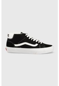 Vans sneakersy Mid Skool męskie kolor czarny. Nosek buta: okrągły. Zapięcie: sznurówki. Kolor: czarny. Materiał: guma. Szerokość cholewki: normalna