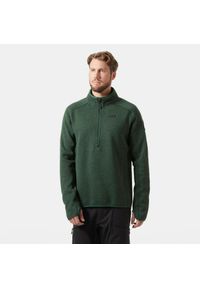 1/2 zip fleece Helly Hansen Varde 2.0. Kolor: zielony. Materiał: polar. Sport: turystyka piesza #1