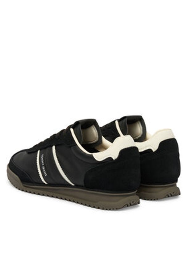 Tommy Jeans Sneakersy Tjw Low Profile Runner Lthr Mix EN0EN03001 Czarny. Kolor: czarny. Materiał: zamsz, skóra