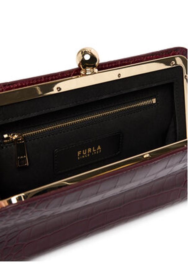 Furla Torebka WB01901 BX4255 IT 26700 1007 Bordowy. Kolor: czerwony. Materiał: skórzane