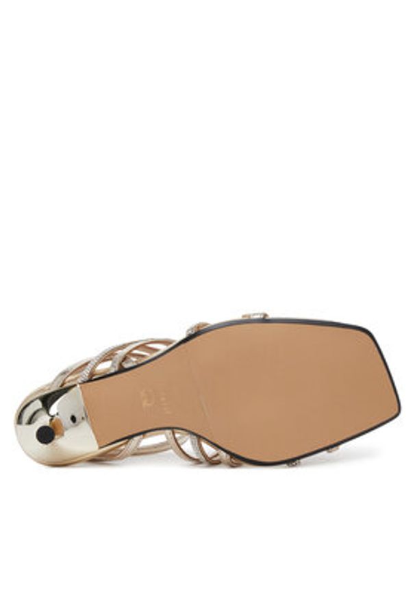 Pinko - PINKO Sandały Lisa 01 SD0301 P081 Złoty. Kolor: złoty. Materiał: skóra