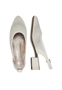 Rieker Czółenka CEO-47066-80 Biały. Kolor: biały. Materiał: skóra, syntetyk #5