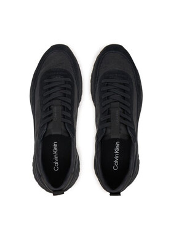 Calvin Klein Sneakersy Hike Runner Casual NY-Su Aop YM0YM01378 Czarny. Okazja: na co dzień. Kolor: czarny. Materiał: materiał