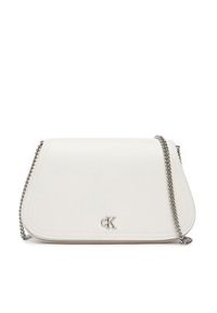 Calvin Klein Torebka Ck Curved Wallet On Chain LV04F1153G Biały. Kolor: biały. Materiał: skórzane #5
