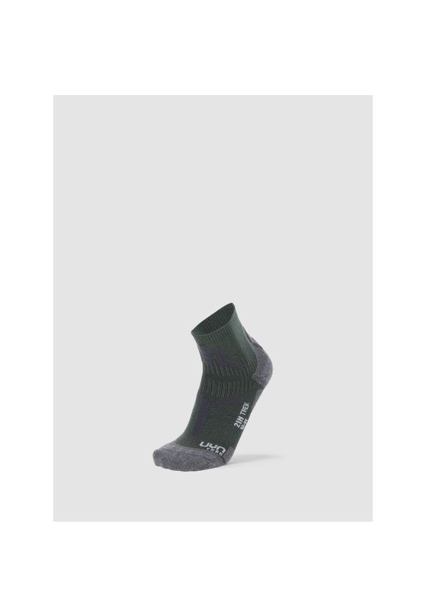 UYN - Trekking 2In Low Socks. Kolor: szary. Sport: turystyka piesza