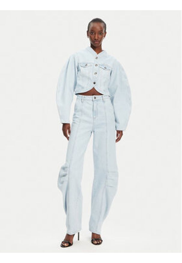 ROTATE Jeansy 1138251468 Niebieski Relaxed Fit. Kolor: niebieski