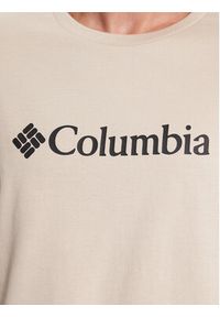 columbia - Columbia T-Shirt CSC Basic Logo™ Short Sleeve Brązowy Regular Fit. Kolor: brązowy. Materiał: bawełna, syntetyk #4