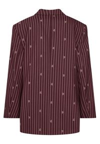 Hugo - HUGO Marynarka Antegi 50554428 Bordowy Relaxed Fit. Kolor: czerwony. Materiał: syntetyk #8