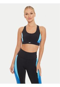 Reebok Biustonosz sportowy Lux Racer Bra 100075367 Czarny. Kolor: czarny. Materiał: syntetyk #1