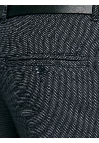 Big-Star - Spodnie męskie chinosy szare Debren 902. Kolor: szary. Materiał: tkanina. Wzór: haft. Styl: elegancki #6