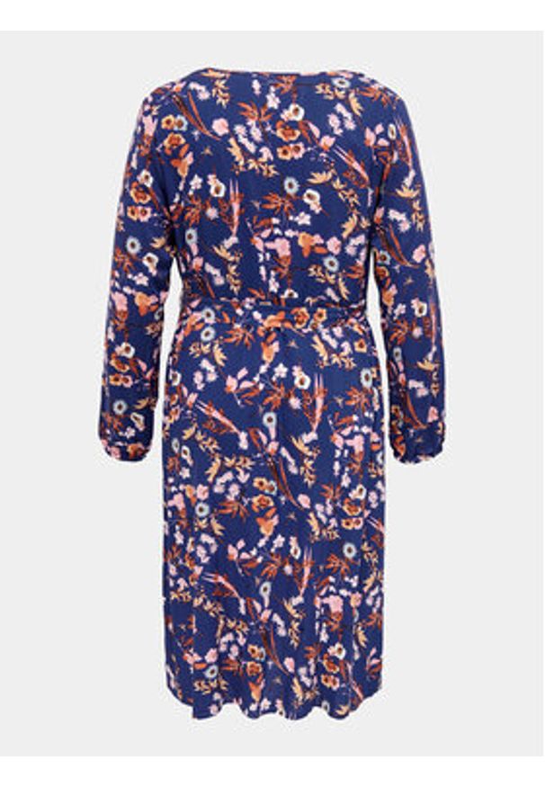 ONLY Carmakoma Sukienka codzienna 15284918 Niebieski Regular Fit. Okazja: na co dzień. Kolor: niebieski. Materiał: wiskoza. Typ sukienki: proste. Styl: casual