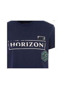 Ochnik - T-shirt męski. Kolor: niebieski. Materiał: bawełna. Wzór: nadruk, aplikacja. Styl: klasyczny #6