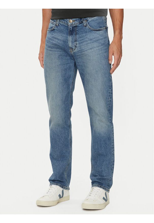 Lee Jeansy West 112354466 Niebieski Loose Fit. Kolor: niebieski